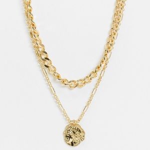 Reclaimed Vintage premium 14k multirow necklace